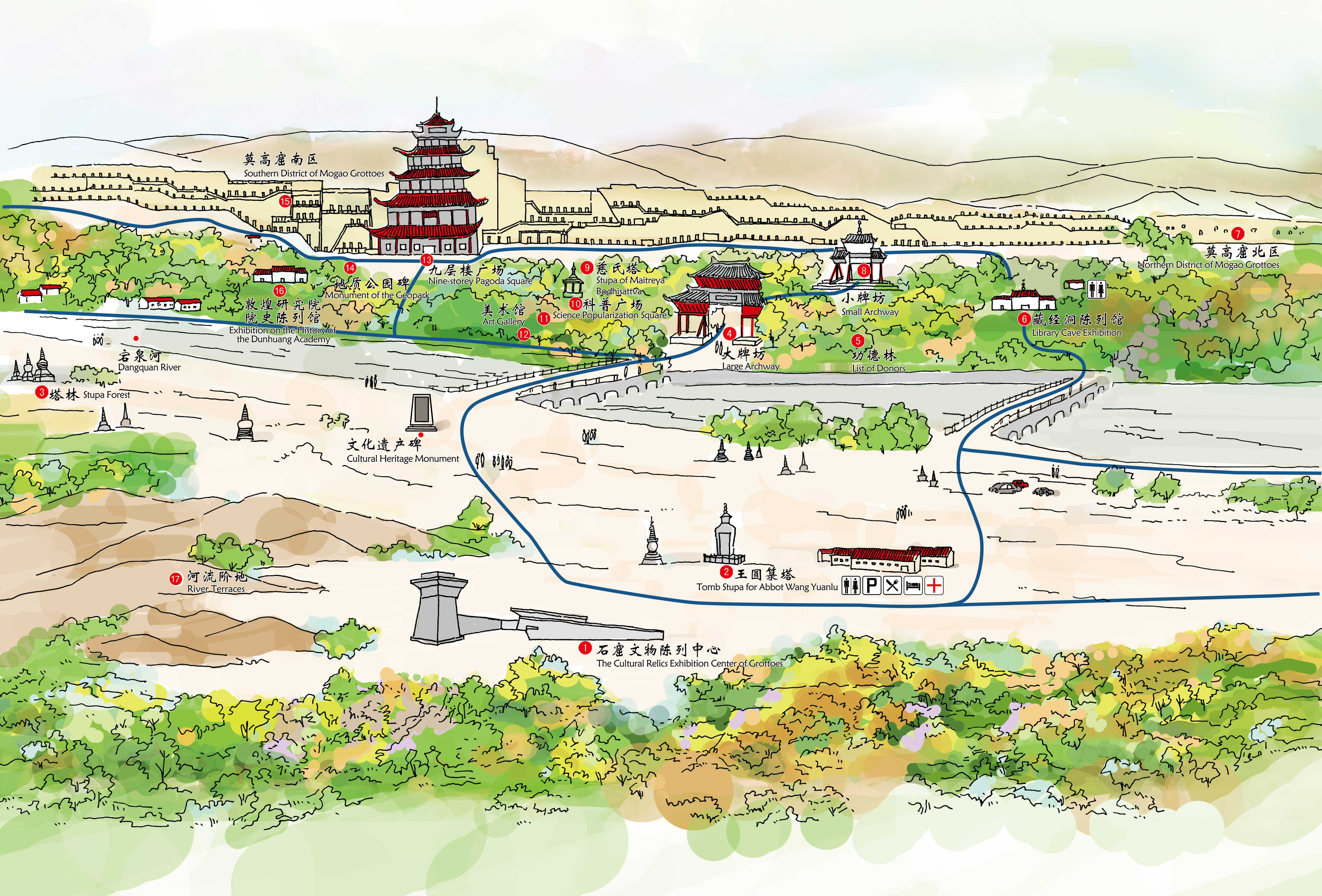 莫高窟-导览图（中英文）.jpg
